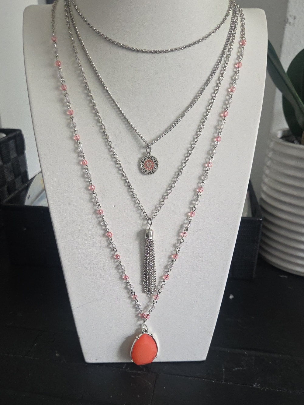 Paparazzi Knockout Keepsake Orange Necklace NWT